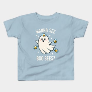 Halloween funny boo bees Kids T-Shirt